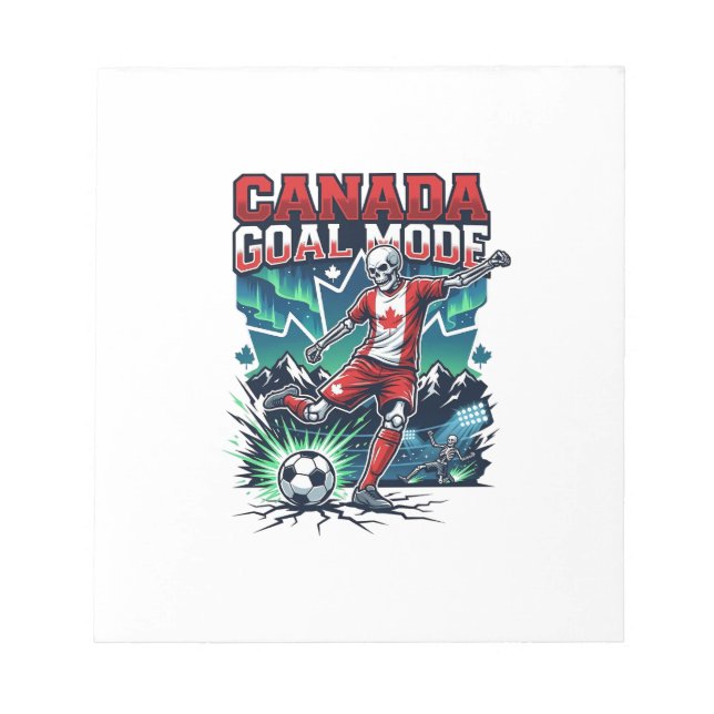 Canada Goal Mode Skeleton Striker Nations Dynamic  Notepad (Front)
