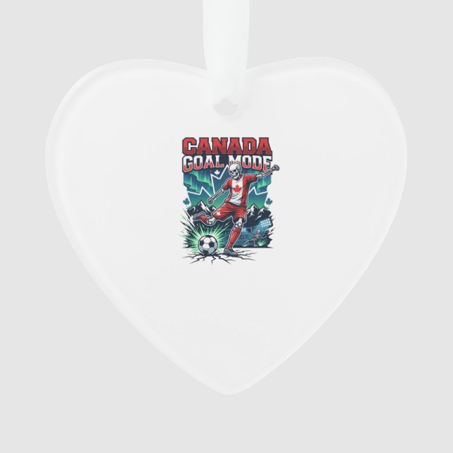 Canada Goal Mode Skeleton Striker Nations Dynamic  Ornament (Front)