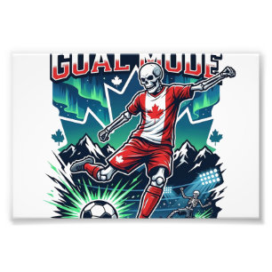 Canada Goal Mode Skeleton Striker Nations Dynamic Photo Print