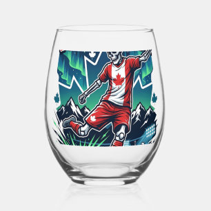Canada Goal Mode Skeleton Striker Nations Dynamic Stemless Wine Glass