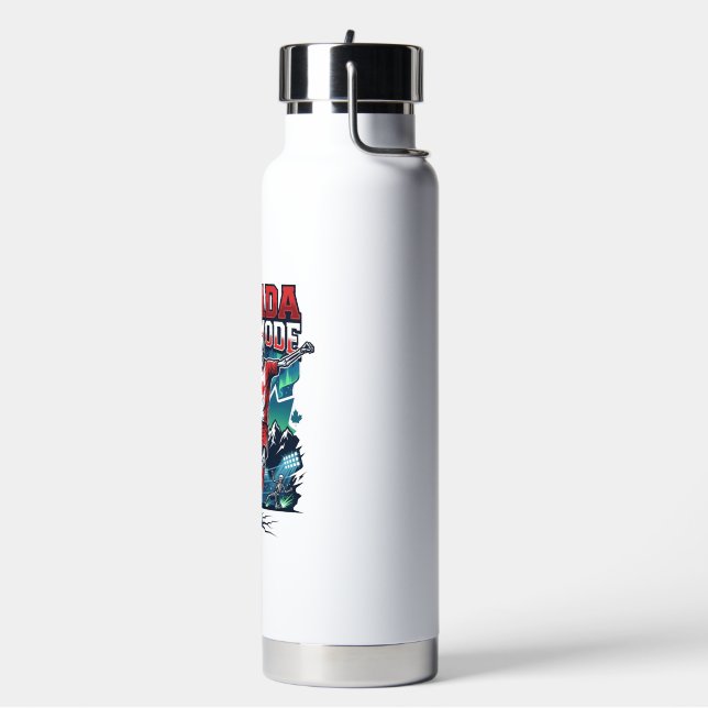 Canada Goal Mode Skeleton Striker Nations Dynamic  Water Bottle (Left)