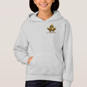 Canada Gold Medal Girl's Canada Hooded Jackets