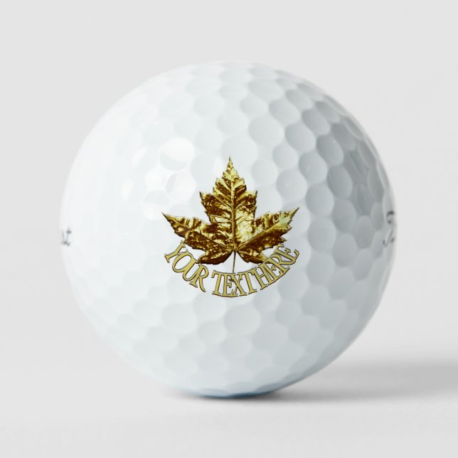 Canada Golf Balls Personalised Canada Golf Gifts (Front)