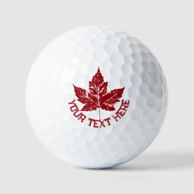 Canada Golf Balls Personalised Canada Golf Gifts (Front)