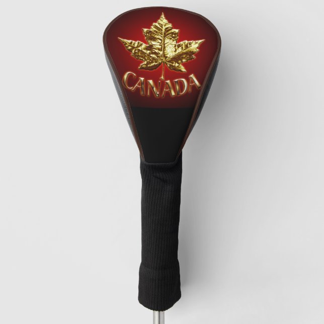 Canada Golf Driver Cover Canada Team Golf Gift (Front)