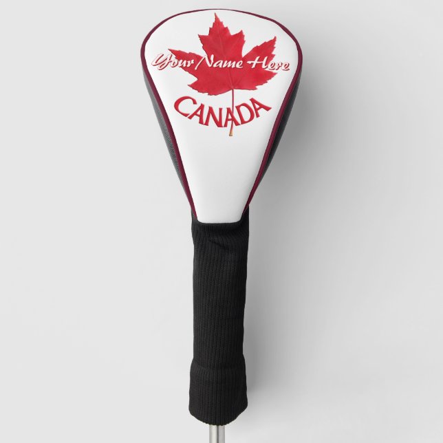 Canada Golf Gifts Canada Maple Leaf Driver Cover (Front)
