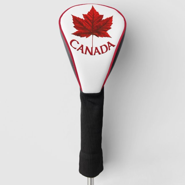 Canada Golf Gifts Canada Maple Leaf Driver Cover (Front)