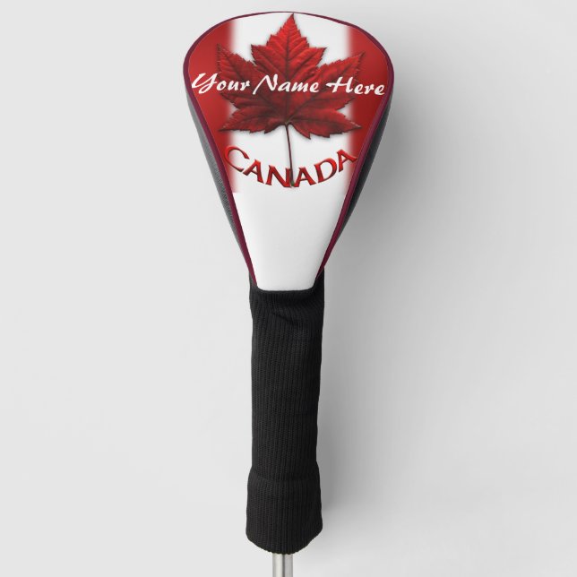 Canada Golf Gifts Canada Maple Leaf Driver Cover (Front)