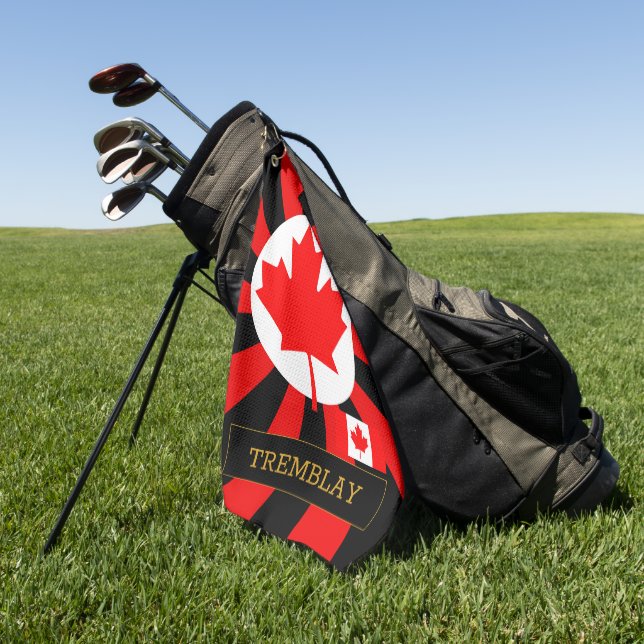 Canada Golf & premium Canadian Flag / Patriots Golf Towel (Green)