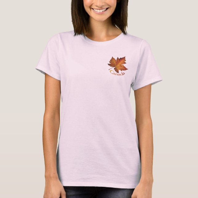 Canada Golf Shirt Women's Canada Maple Leaf Shirt (Front)