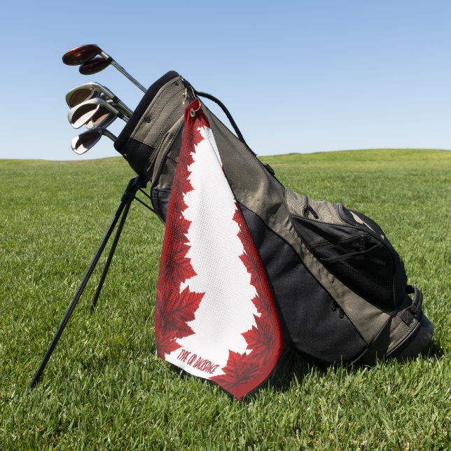 Canada Golf Towel Canada Flag Golf Towels  (Green)
