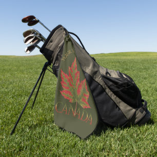 Canada Golf Towel Canada Maple Leaf Golf Towels