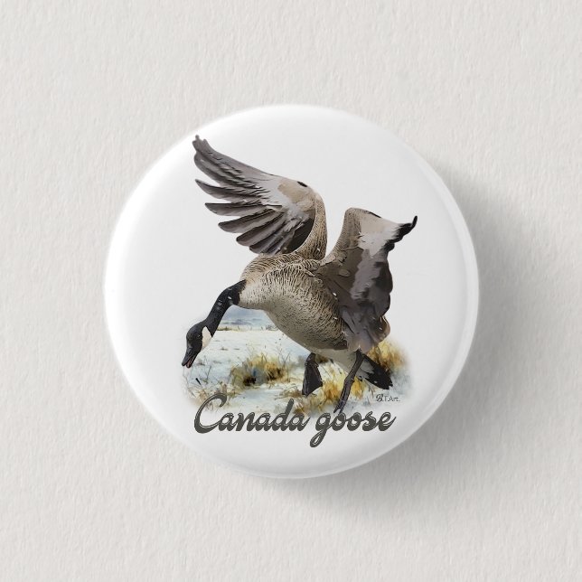 Canada Goose, Art 3 Cm Round Badge (Front)