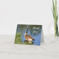 Canada Goose Art Painting Thank You Card
