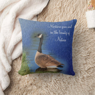Canada Goose Beauty Of Nature Inspirational Cushion