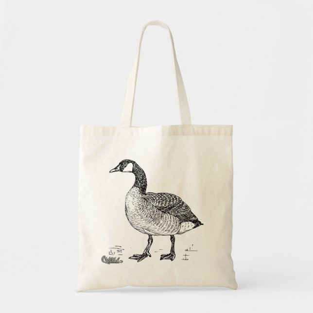 Canada Goose Bird Art Tote Bag (Front)