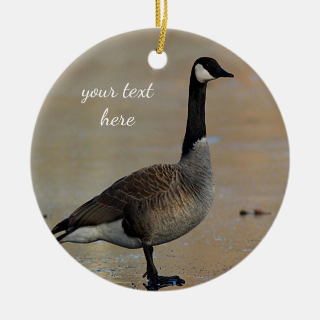 Canada goose ceramic tree decoration (Front)