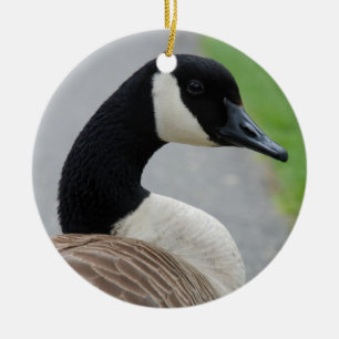 Canada goose ceramic tree decoration