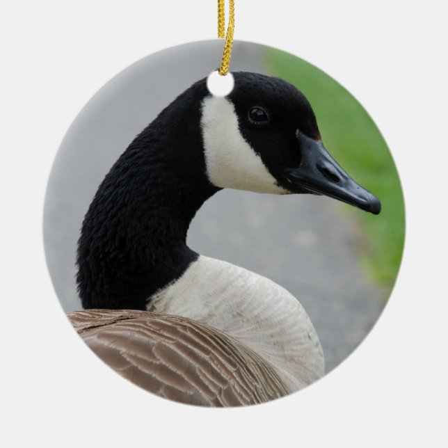 Canada goose ceramic tree decoration (Front)