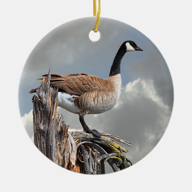 CANADA GOOSE CERAMIC TREE DECORATION (Front)