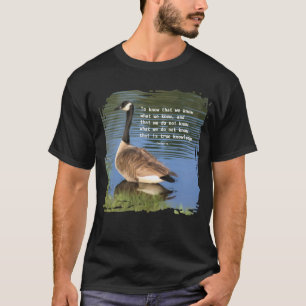 Canada Goose Confucius Knowledge Quote T-Shirt