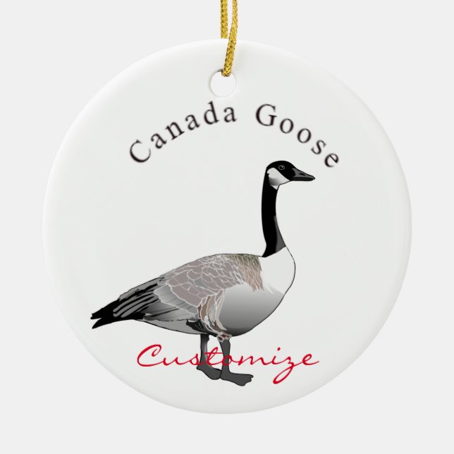 Canada Goose Gander Thunder_Cove Ceramic Tree Decoration (Front)