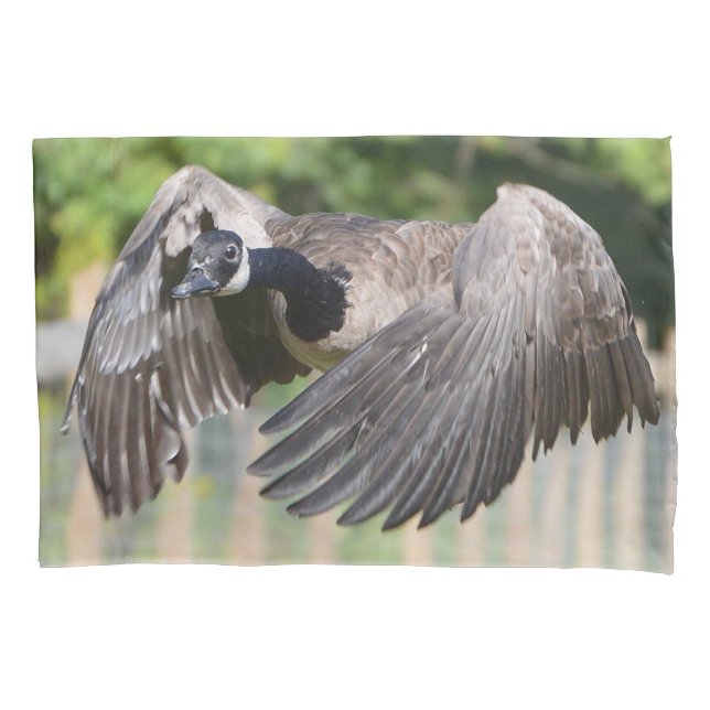 Canada Goose In Flight Pillowcase (Front)