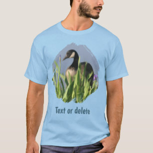 Canada Goose Irises Animal Art Personalized T-Shirt