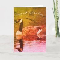 Canada Goose Nature Art Personalised Birthday 