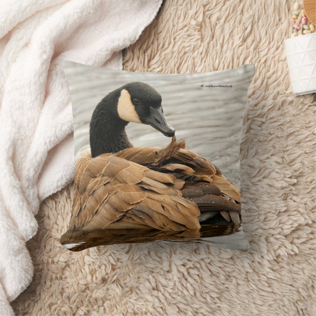 Canada Goose on the Lake Cushion (Blanket)