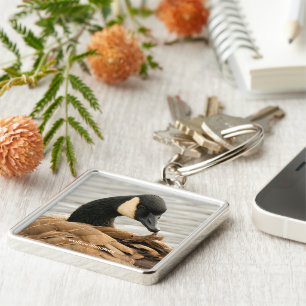 Canada Goose on the Lake Key Ring