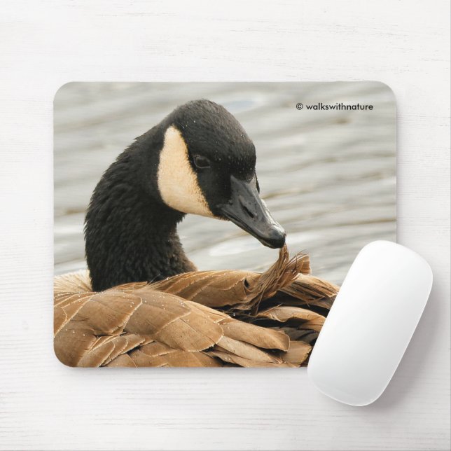 Canada Goose on the Lake Mouse Pad (With Mouse)