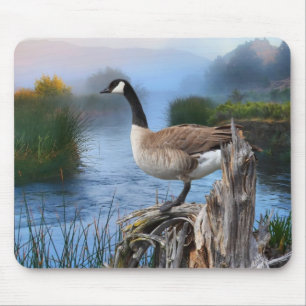 CANADA GOOSE ON THE SHASTA MOUSE PAD