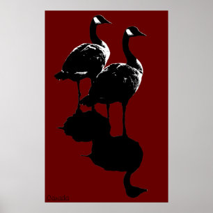 Canada Goose Poster Custom Canada Souvenir Poster