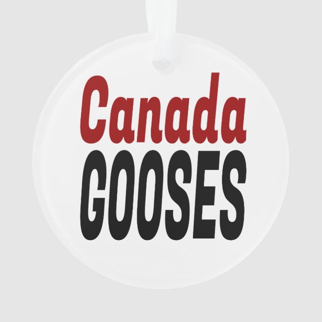 Canada Gooses LetterKenny Funny Novelty Ornament (Back)