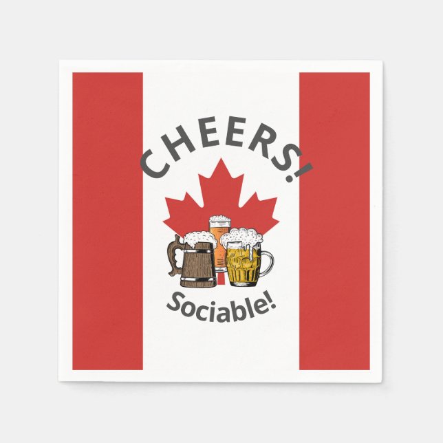 CANADA Great Canadian Beer Paper Napkin (Front)