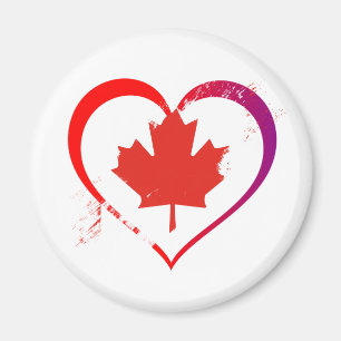 Canada heart magnet