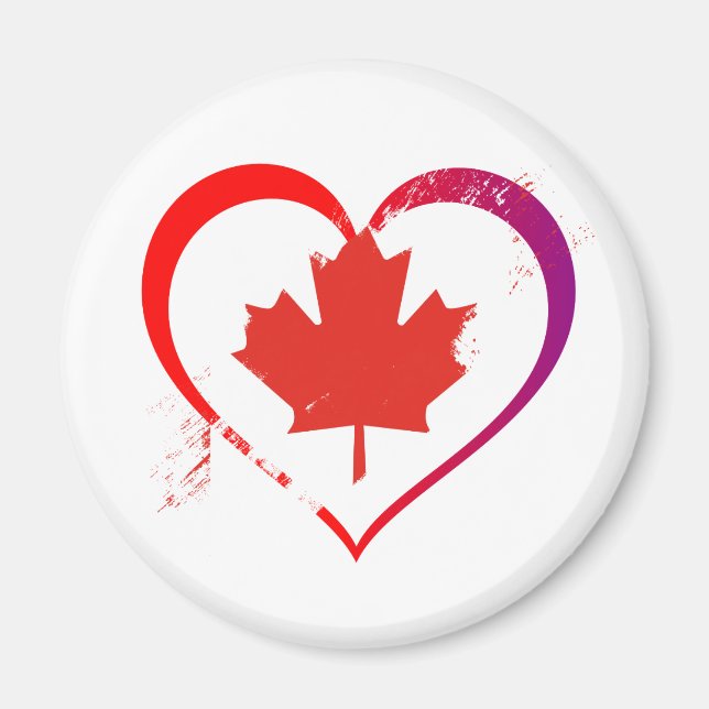 Canada heart magnet (Front)
