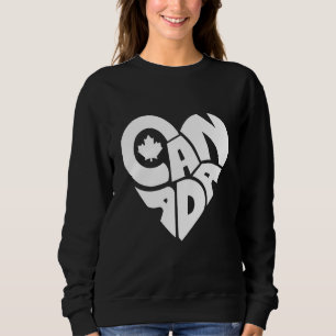 Canada Heart Pride Vacation Travel Canadian Sweatshirt
