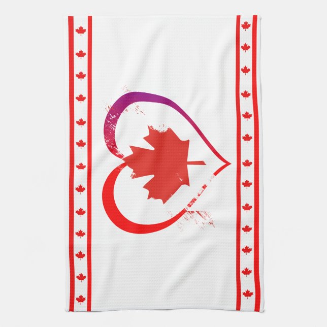 Canada heart tea towel (Vertical)