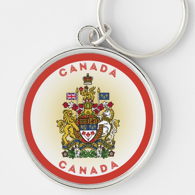 Canada Heritage Emblem Key Ring (Front)