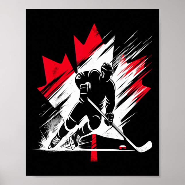 Canada Hockey Flag  Poster (Front)