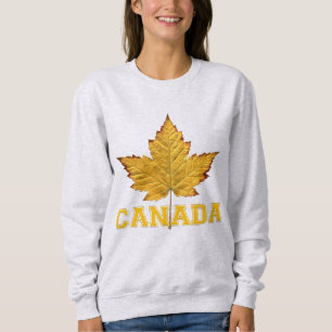 Canada Hoodies Women's Gold Maple Leaf Hoodie