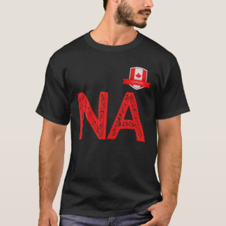 Canada Human Flag N and Letter A Canadian T Shirt