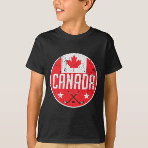 Canada Ice Hockey Flag Jersey Supporter Canadian F T-Shirt