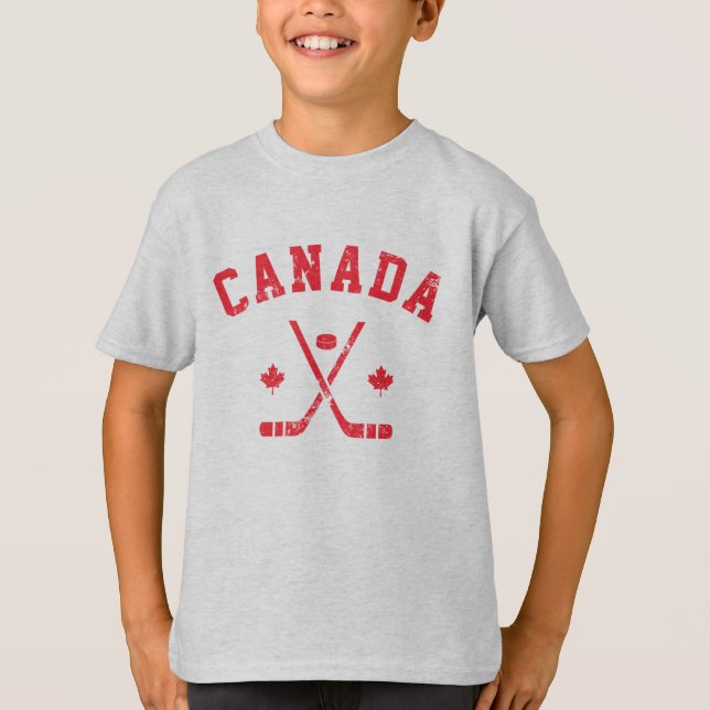 Canada Ice Hockey  T-Shirt (Front)