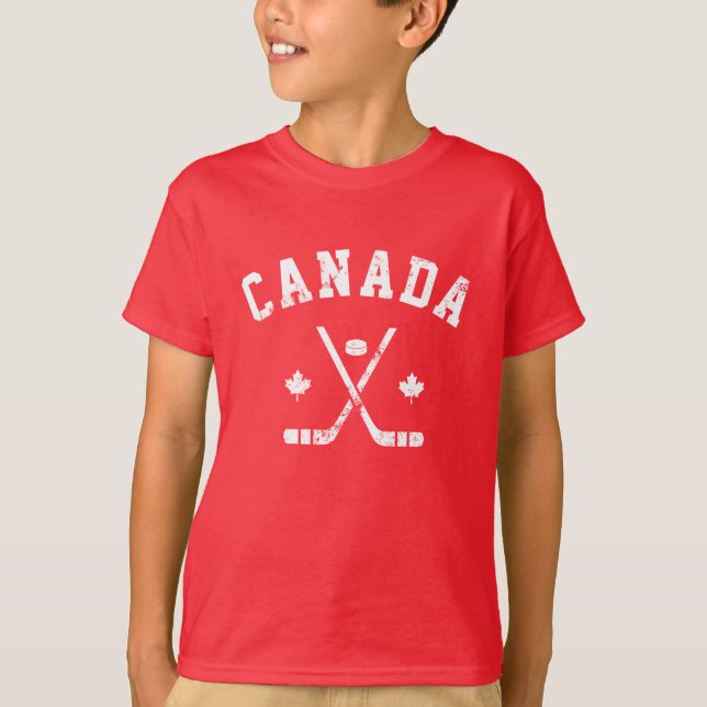 Canada Ice Hockey  T-Shirt (Front)