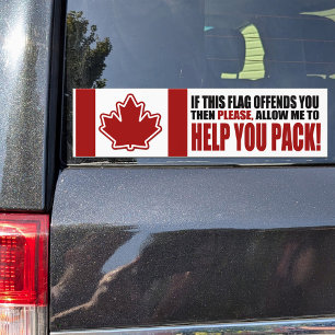 CANADA If This Flag Offends You Bumper Sticker