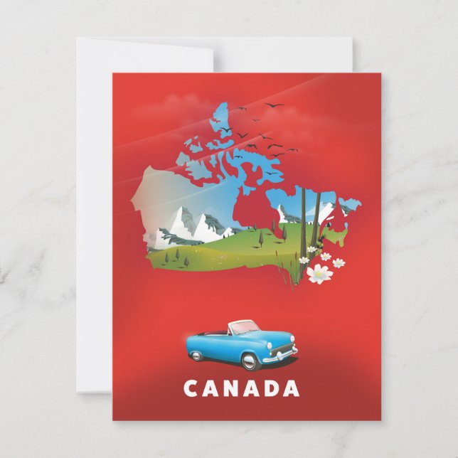 Canada illustrated travel print. (Front)