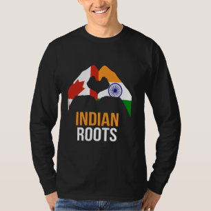 Canada India Flag Indian Roots T-Shirt
